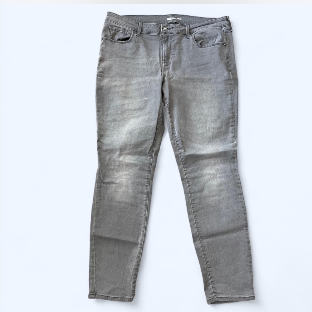 Old navy super skinny rockstar jeans gray size 16